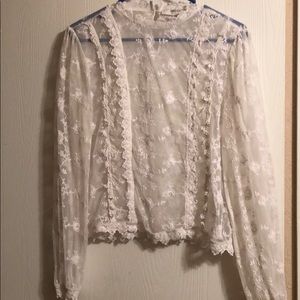 White lace blouse